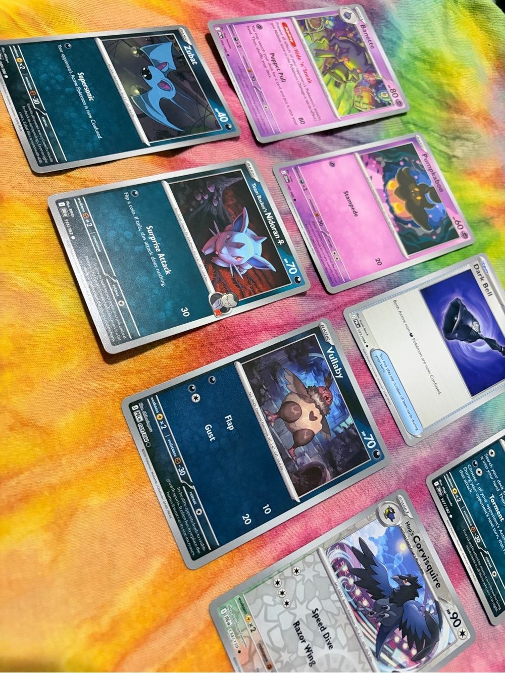 Spooky Pokemon Trading Cards